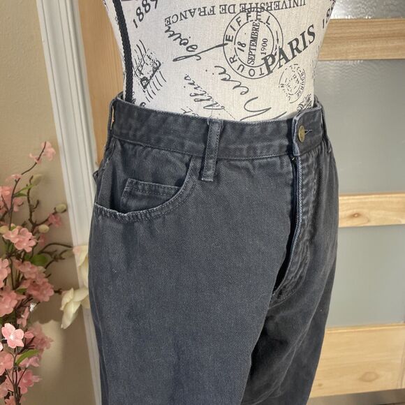 Paris Blues Jeans Black High Rise Women's 11 Straight Leg Retro Vintage Style - Picture 3 of 7